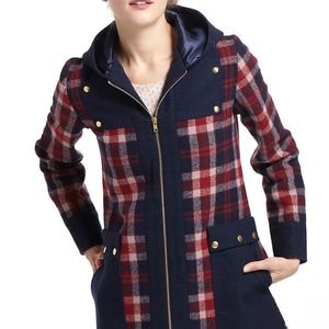 Madchen Anthropologie Plaid Coat